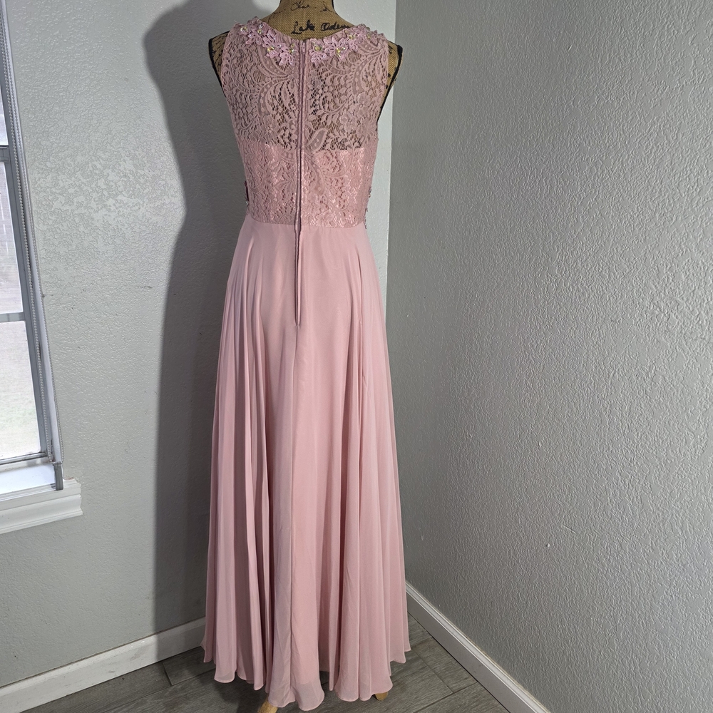 Cindy Chic Pink Lace Maxi Dress - Size M - Picture 2 of 5